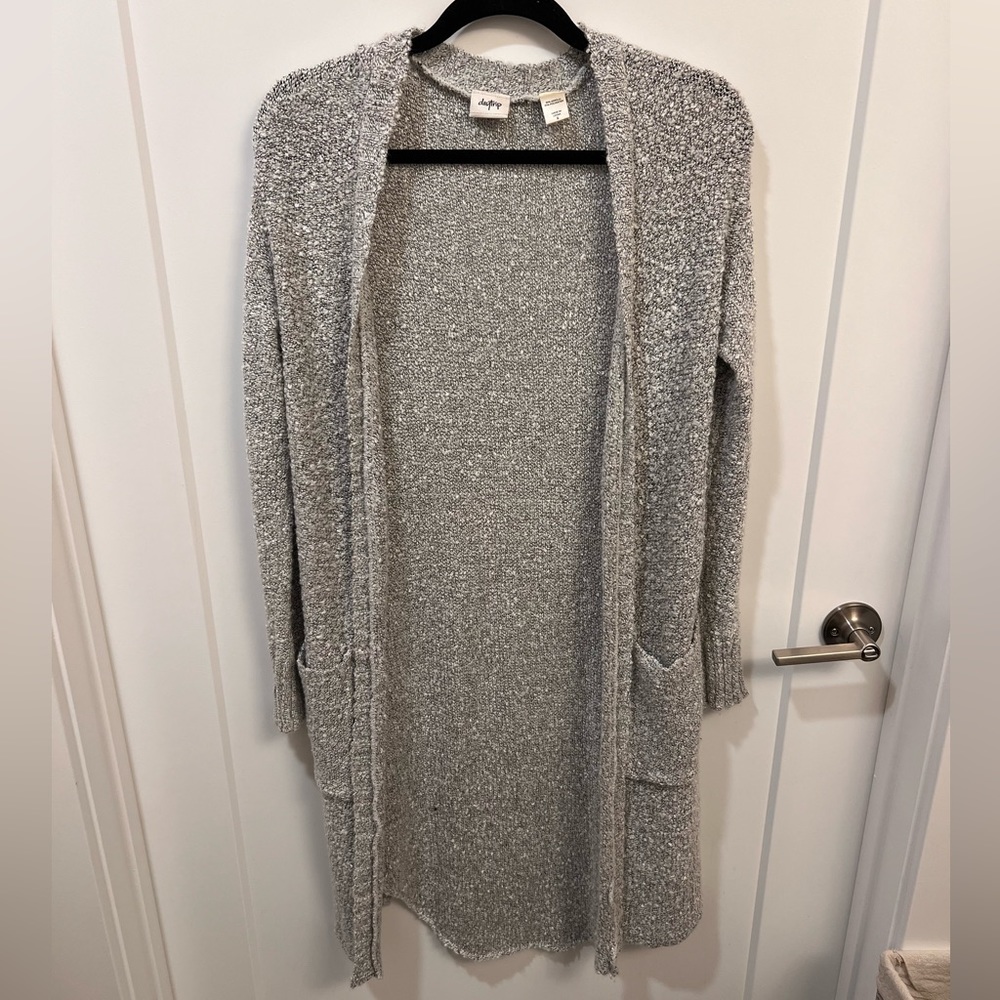 Long line sweater with pockets